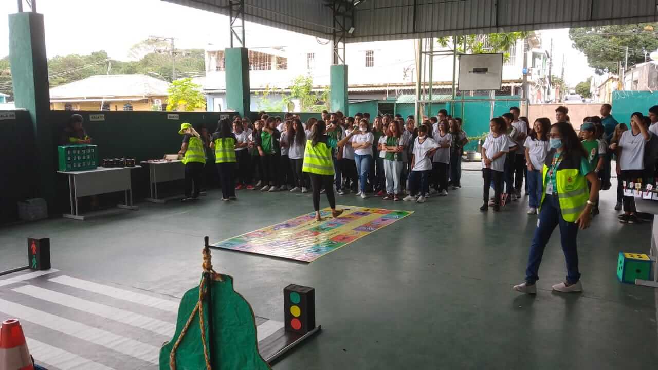 Alunos da zona Leste recebem projeto ‘Trânsito na escola’ da Prefeitura de Manaus