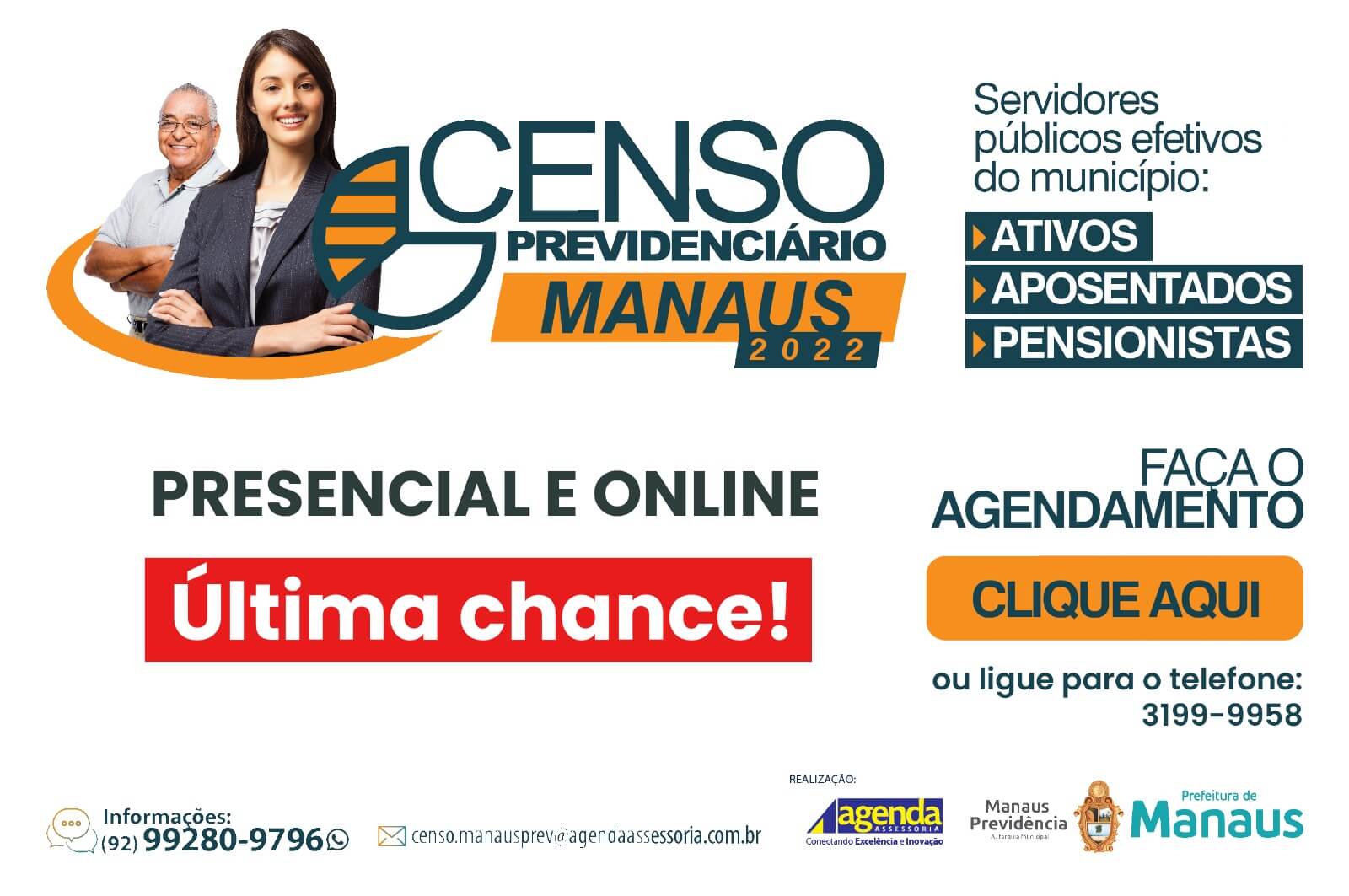 Manaus Previdência anuncia suspensão dos benefícios dos aposentados que não fizerem o Censo